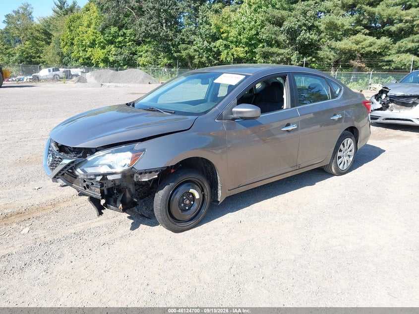 Vin: 3n1ab7apxgy256605, lot: 46624420, nissan sentra sv 20162
