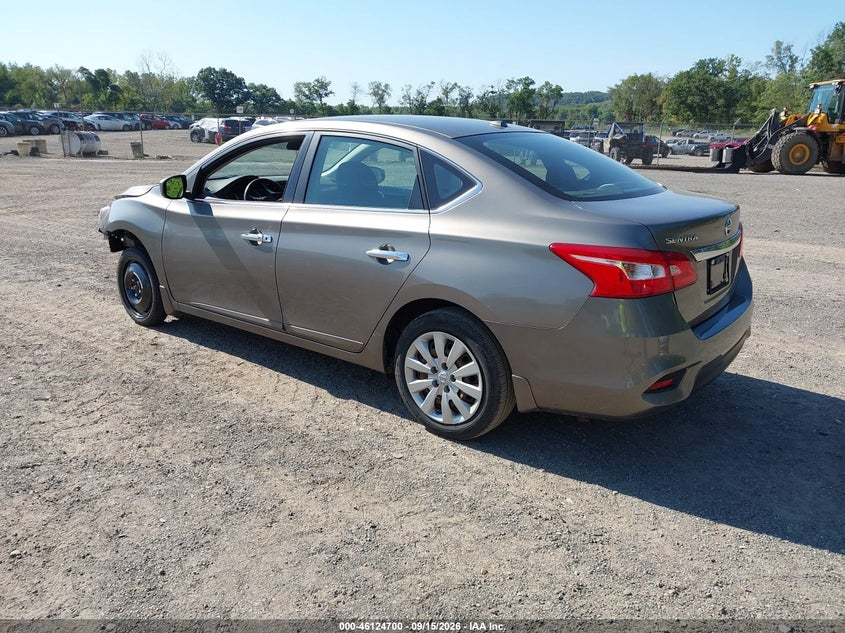 Vin: 3n1ab7apxgy256605, lot: 46624420, nissan sentra sv 20163