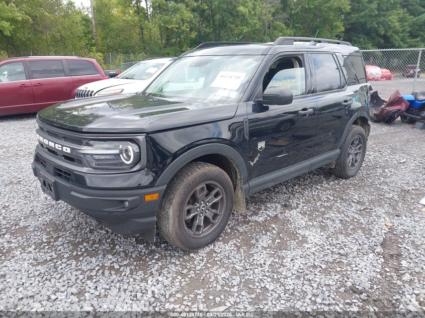 Vin: 3fmcr9b6xnrd38551, lot: 46624430, ford bronco sport big bend 20222