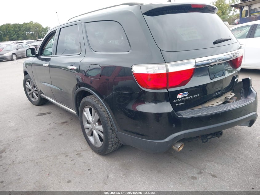 Vin: 1c4rdjdg8dc592955, lot: 46624457, dodge durango crew plus 20133
