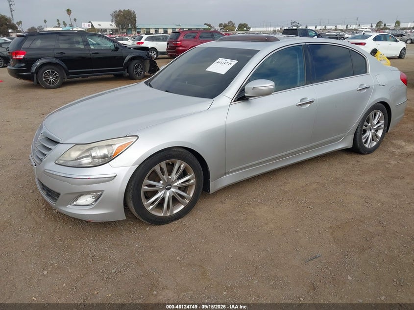 Vin: kmhgc4dd0cu158955, lot: 46624469, hyundai genesis 3.8 20122