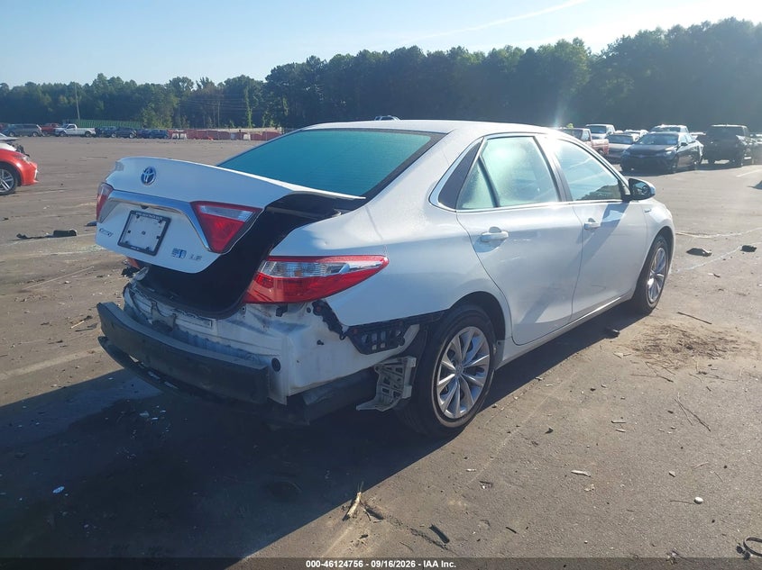 Vin: 4t1bd1fk8gu184906, lot: 46624476, toyota camry hybrid le 20164