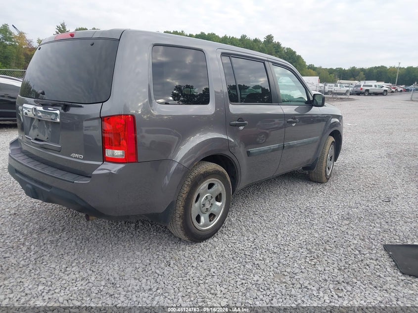 Vin: 5fnyf4h22eb032911, lot: 46624482, honda pilot lx 20144