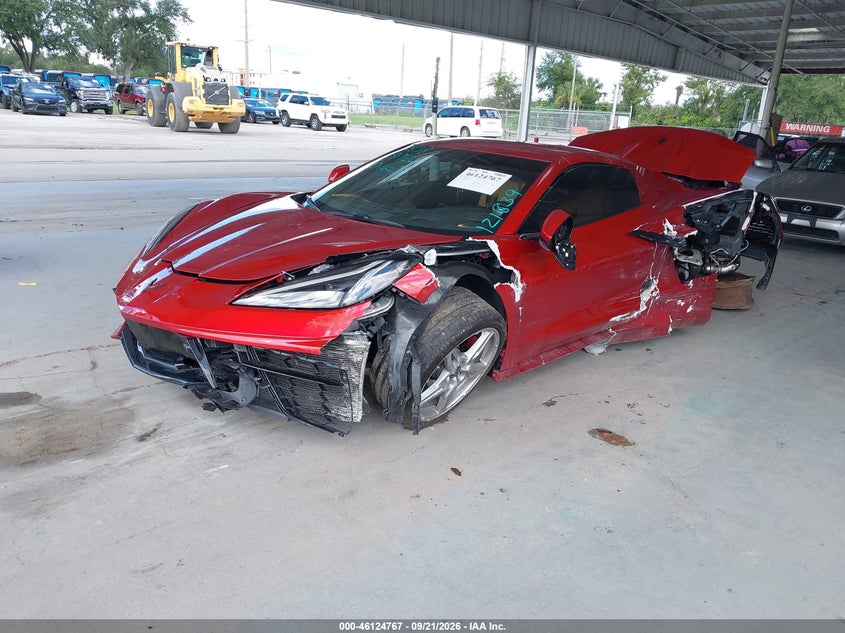 Vin: 1g1yb3d46n5121839, lot: 46624487, chevrolet corvette stingray rwd  2lt 20222