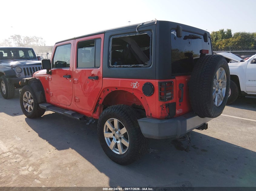 Vin: 1c4bjweg5dl575651, lot: 46624505, jeep wrangler unlimited sahara 20133