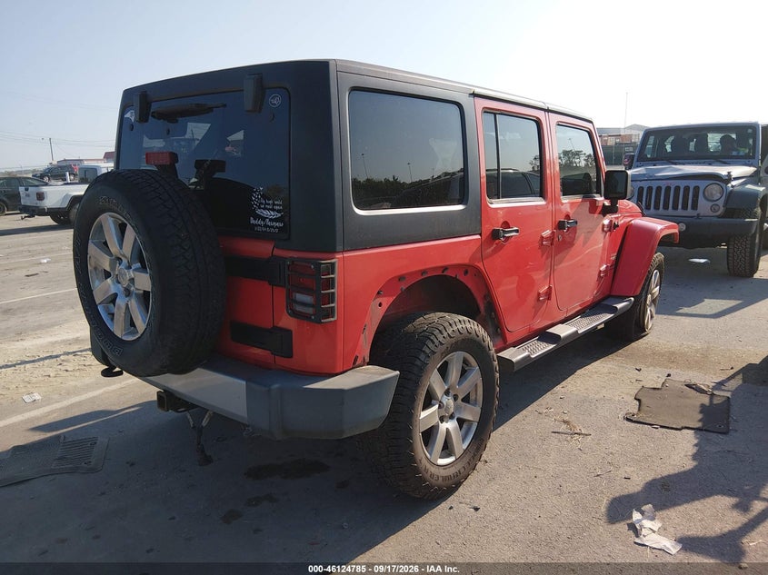 Vin: 1c4bjweg5dl575651, lot: 46624505, jeep wrangler unlimited sahara 20134