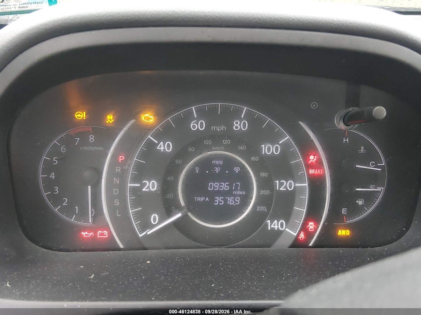 HONDA CR-V 2016 VIN 2HKRM4H37GH709376