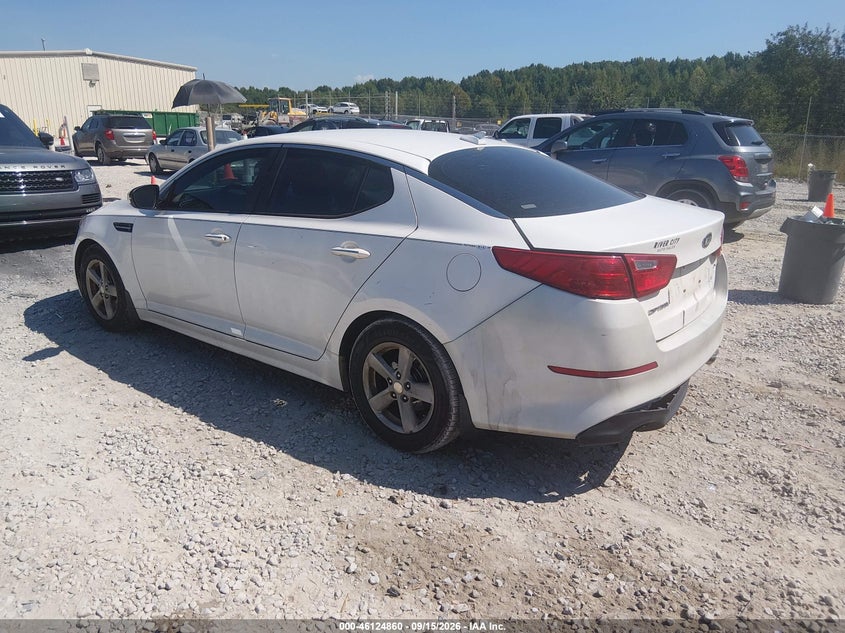 Vin: knagm4a78f5648507, lot: 46624580, kia optima lx 20153