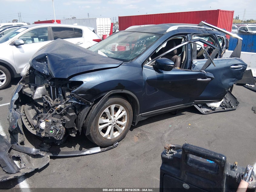 Vin: knmat2mt8gp665497, lot: 46624606, nissan rogue sv 20162
