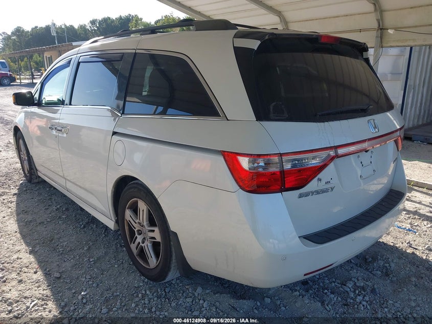 Vin: 5fnrl5h97cb010688, lot: 46624628, honda odyssey touring/touring elite 20123