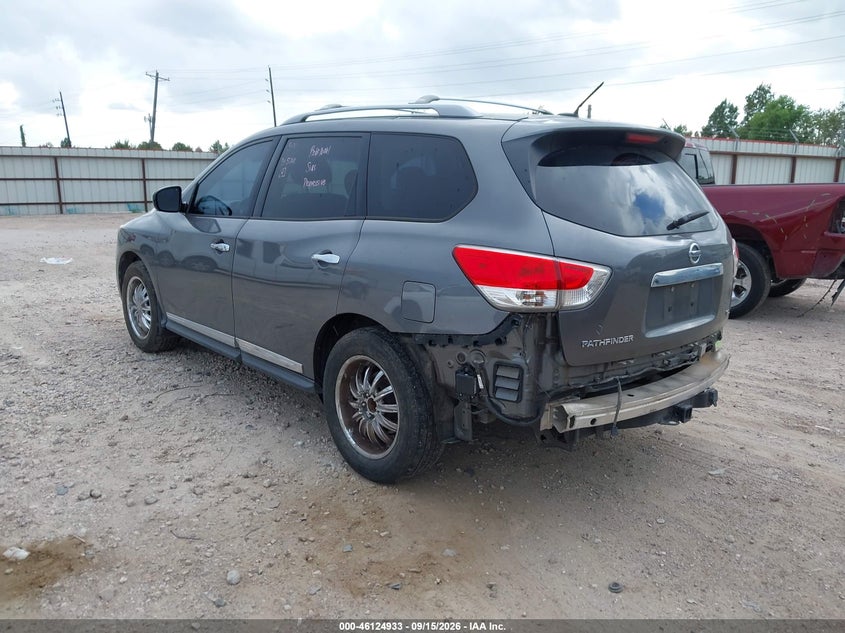 Vin: 5n1ar2mn7fc716165, lot: 46624653, nissan pathfinder sl 20153