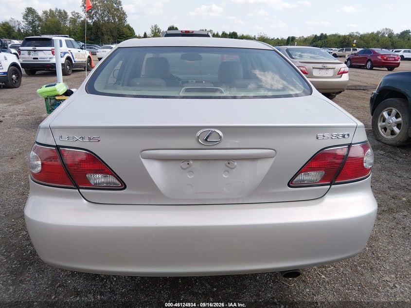 LEXUS ES 330 2004 VIN JTHBA30G540007616