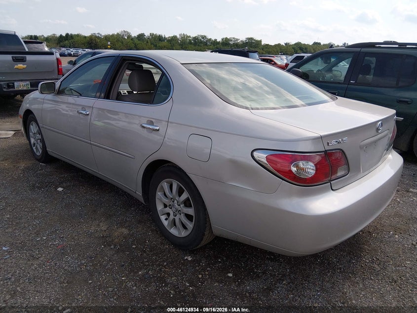 LEXUS ES 330 2004 VIN JTHBA30G540007616