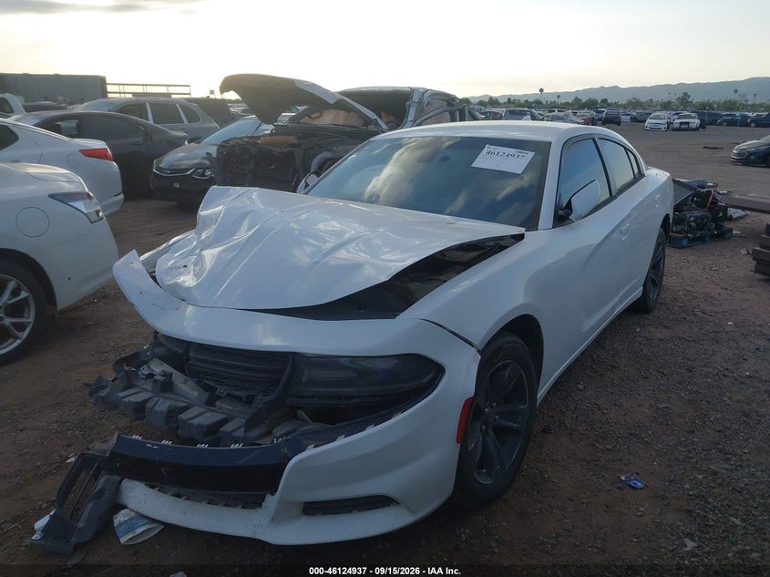 Vin: 2c3cdxhg1gh357371, lot: 46624657, dodge charger sxt 20162