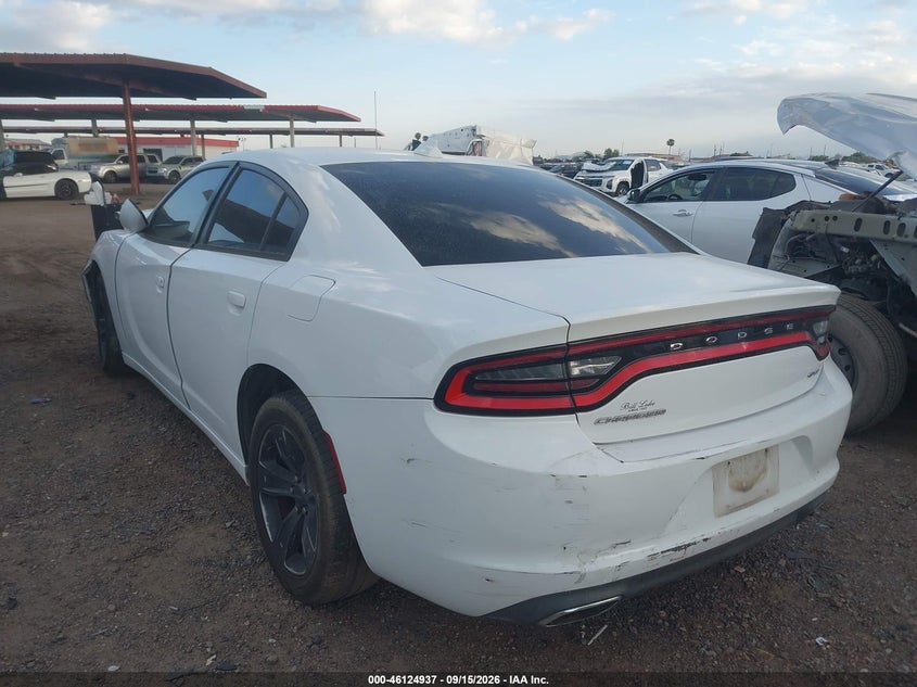 Vin: 2c3cdxhg1gh357371, lot: 46624657, dodge charger sxt 20163