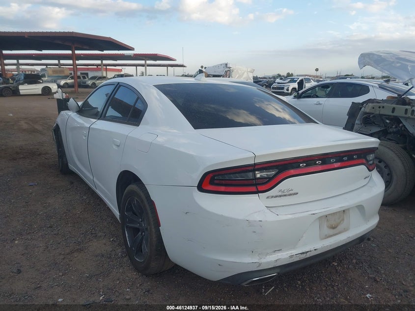 Vin: 2c3cdxhg1gh357371, lot: 46624657, dodge charger sxt 20164