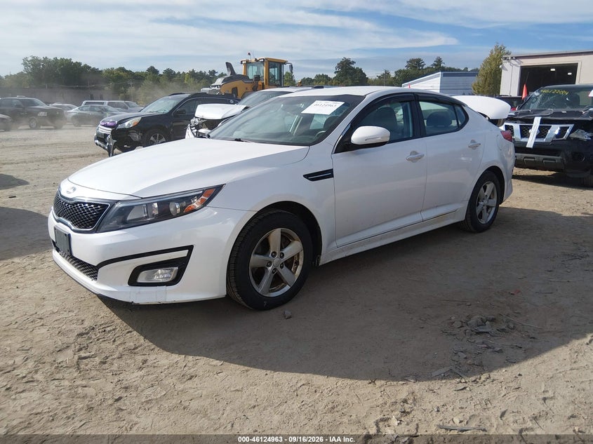 Vin: knagm4a77f5609035, lot: 46624684, kia optima lx 20152