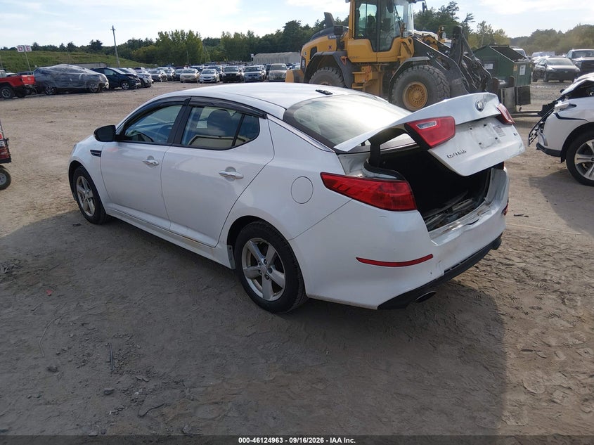 Vin: knagm4a77f5609035, lot: 46624684, kia optima lx 20153