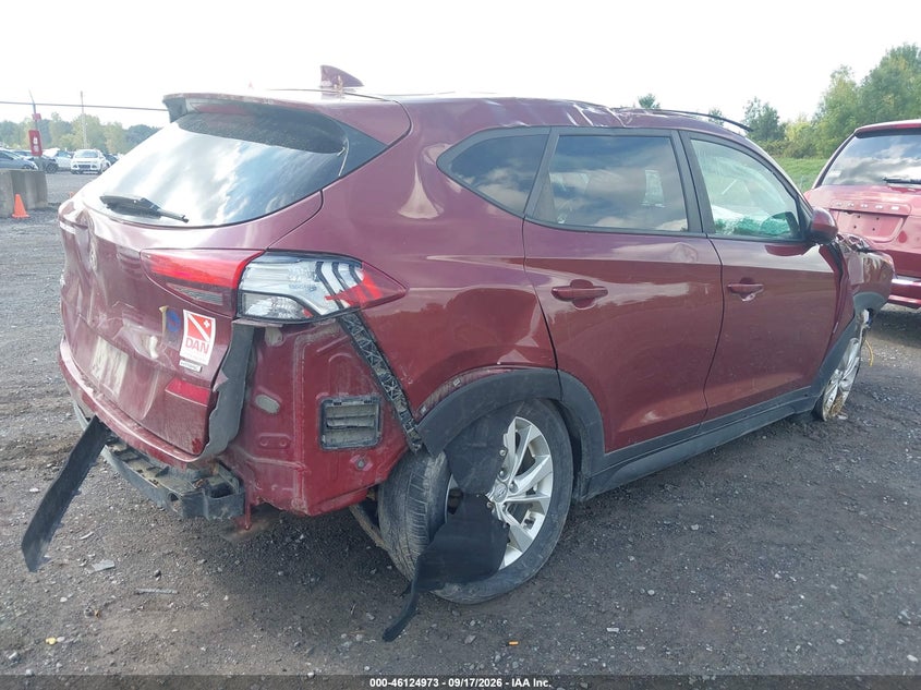 Vin: km8j2ca45ku917363, lot: 46624692, hyundai tucson se 20194