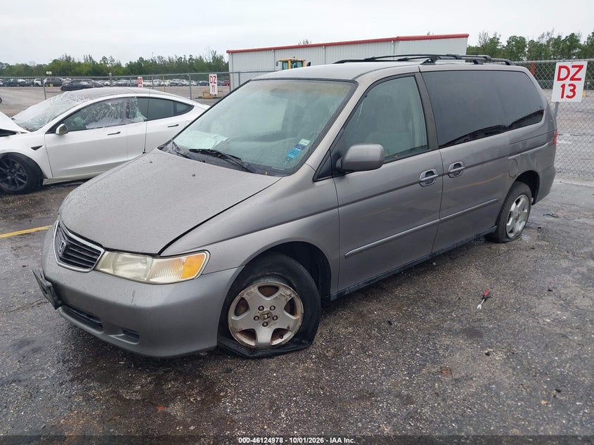 2000 Honda Odyssey Ex, Right Rear, IAAI, VIN 2HKRL1863YH569999 — photo 2