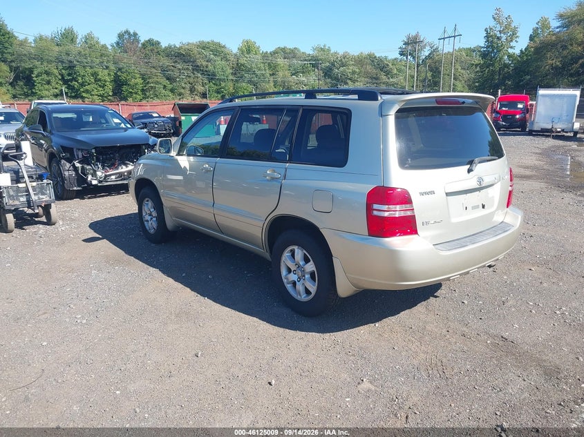 TOYOTA HIGHLANDER 2003 VIN JTEHF21AX30139413