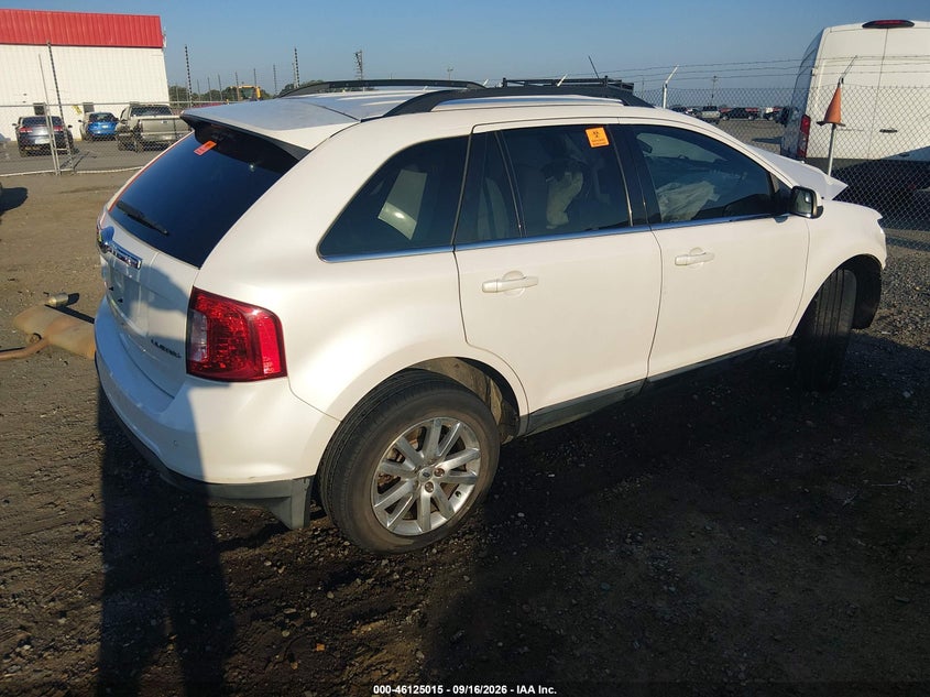 Vin: 2fmdk3kc4ebb46424, lot: 46624737, ford edge limited 20144