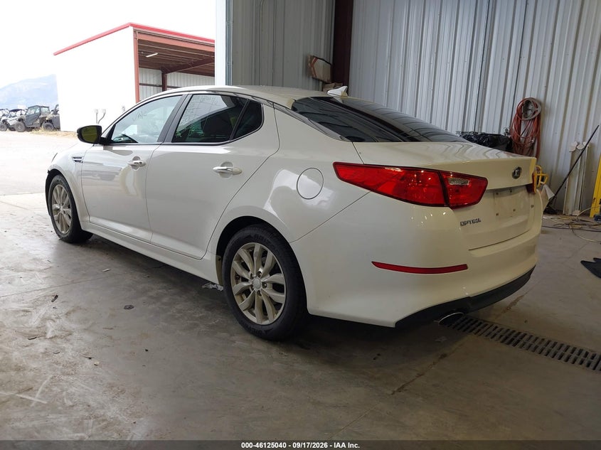 Vin: 5xxgm4a79fg451943, lot: 46624760, kia optima lx 20153