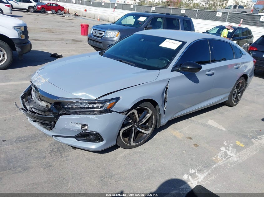 Vin: 1hgcv1f37na084164, lot: 46624763, honda accord sport 20222