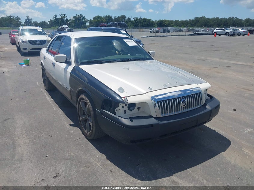 2003 Mercury Grand Marquis Gs, Rear, IAAI, VIN 2MEFM74W03X662557