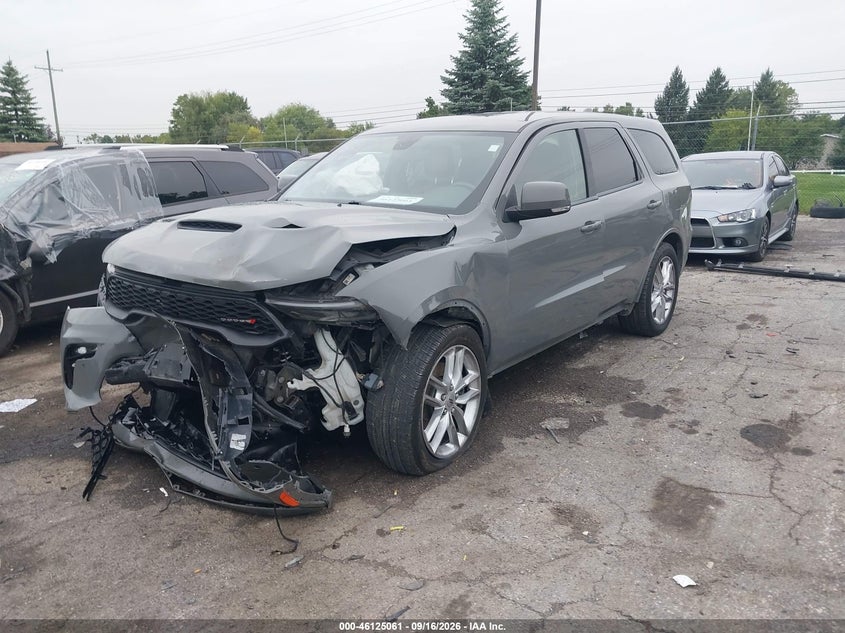 Vin: 1c4sdjct7nc227829, lot: 46624781, dodge durango r/t awd 20222