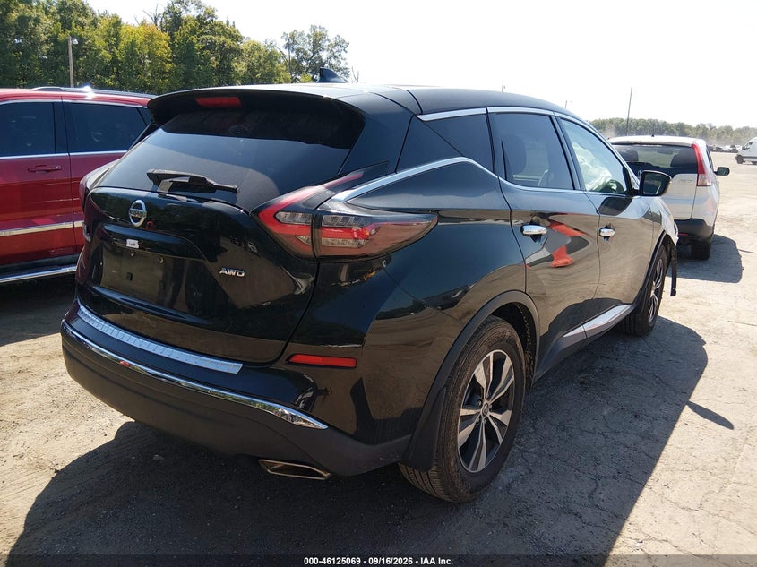 Vin: 5n1az2msxkn129172, lot: 46624789, nissan murano s 20194