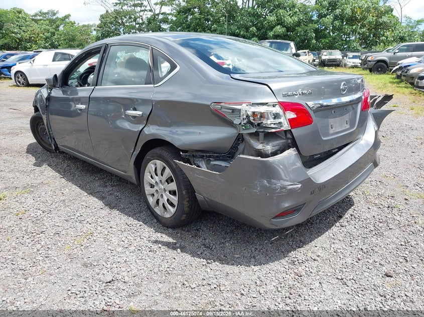 Vin: 3n1ab7ap2hy256034, lot: 46624794, nissan sentra s 20173