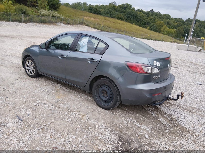 Vin: jm1bl1tg1d1740879, lot: 46624812, mazda mazda3 i sv 20133