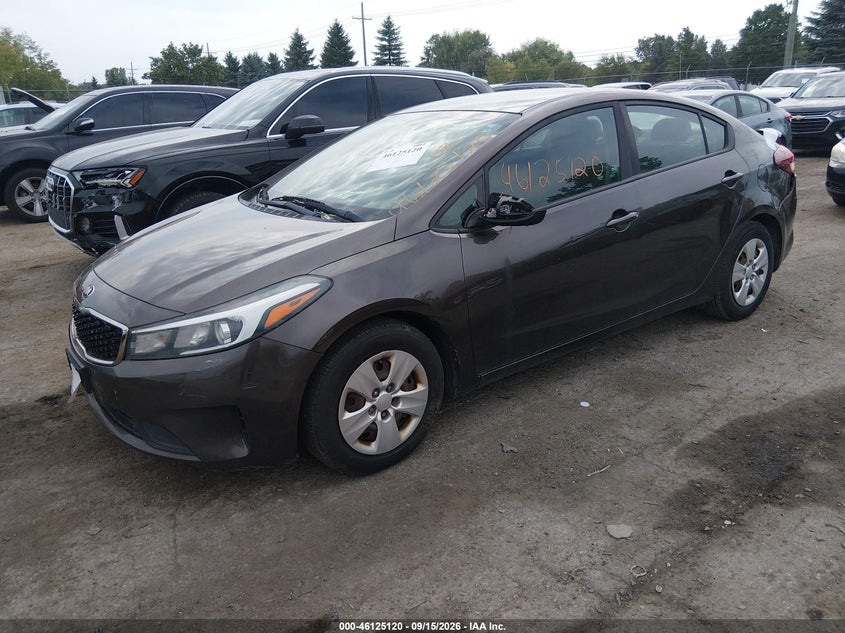 Vin: 3kpfk4a7xhe153883, lot: 46624840, kia forte lx 20172