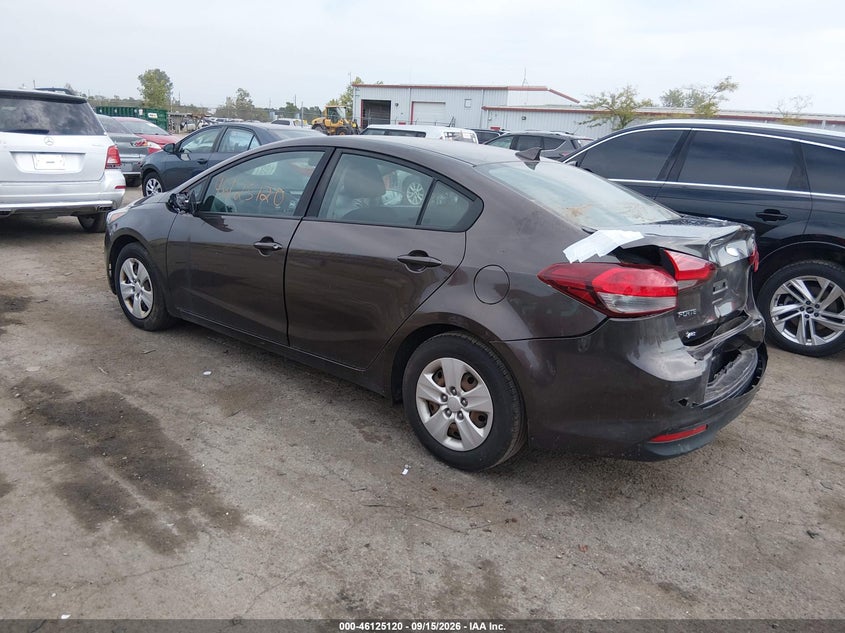 Vin: 3kpfk4a7xhe153883, lot: 46624840, kia forte lx 20173