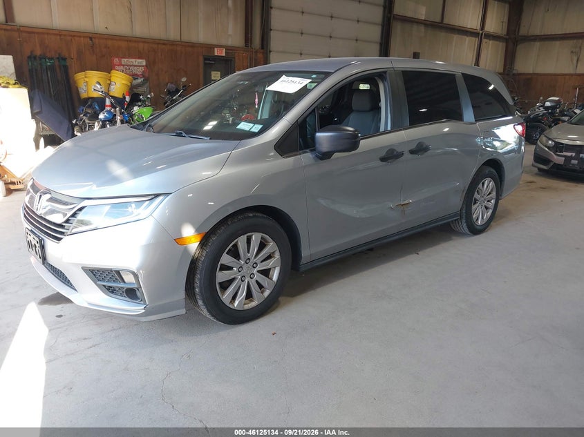 Vin: 5fnrl6h29jb012254, lot: 46624854, honda odyssey lx 20182