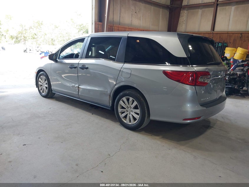 Vin: 5fnrl6h29jb012254, lot: 46624854, honda odyssey lx 20183