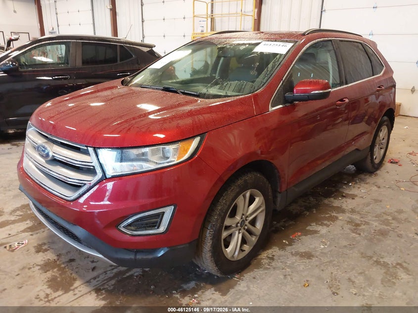 Vin: 2fmtk4j89fbb72744, lot: 46624866, ford edge sel 20152