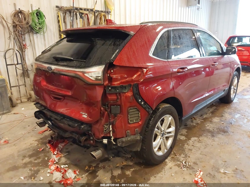 Vin: 2fmtk4j89fbb72744, lot: 46624866, ford edge sel 20154