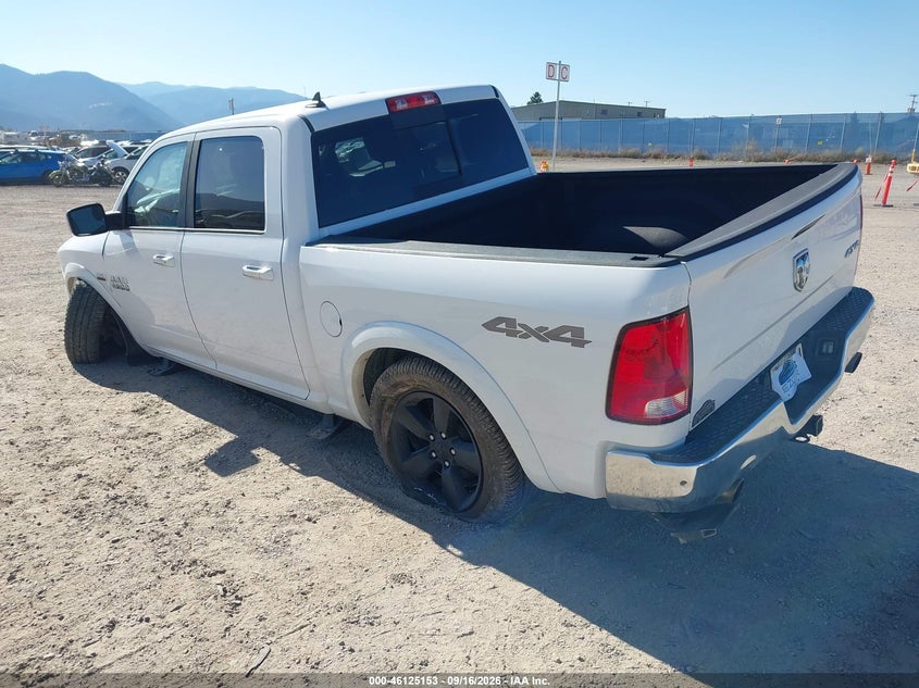 Vin: 1c6rr7lt0js153762, lot: 46624873, ram 1500 harvest  4x4 5'7 box 20183