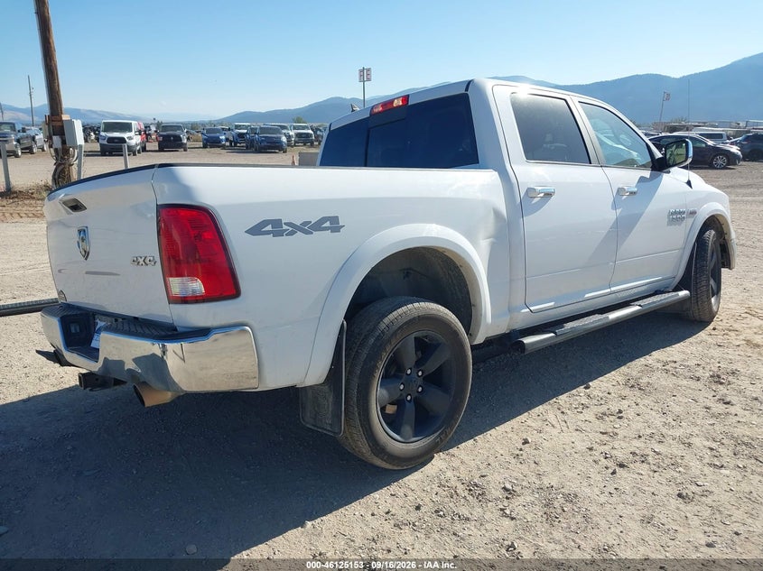Vin: 1c6rr7lt0js153762, lot: 46624873, ram 1500 harvest  4x4 5'7 box 20184