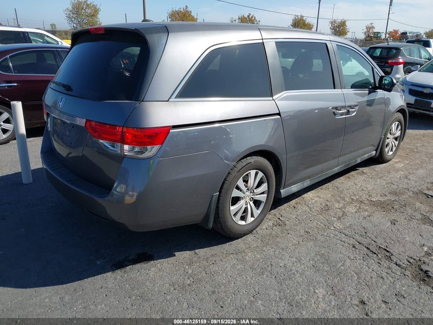 Vin: 5fnrl5h68eb028576, lot: 46624879, honda odyssey ex-l 20144