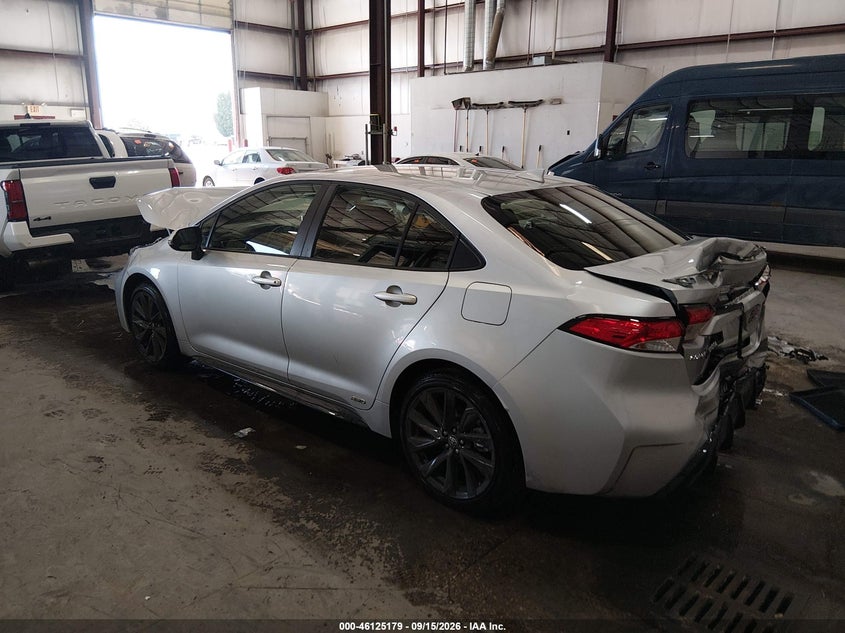 Vin: jtdbdmhe5t3037763, lot: 46624899, toyota corolla hybrid hybrid se 20263
