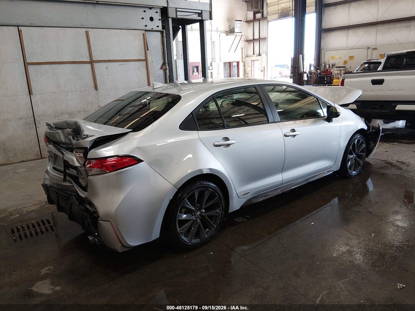 Vin: jtdbdmhe5t3037763, lot: 46624899, toyota corolla hybrid hybrid se 20264