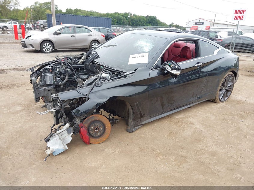 Vin: jn1fv7ll4nm680465, lot: 46624900, infiniti q60 red sport 400 awd 20222