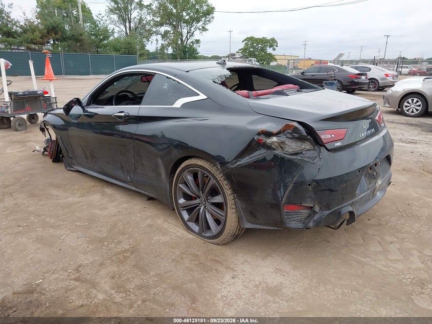 Vin: jn1fv7ll4nm680465, lot: 46624900, infiniti q60 red sport 400 awd 20223