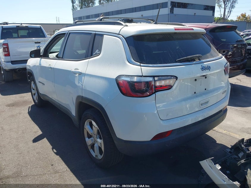 Vin: 3c4njcbbxjt125417, lot: 46624931, jeep compass latitude 20183