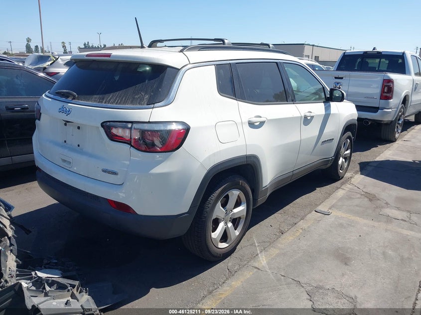 Vin: 3c4njcbbxjt125417, lot: 46624931, jeep compass latitude 20184