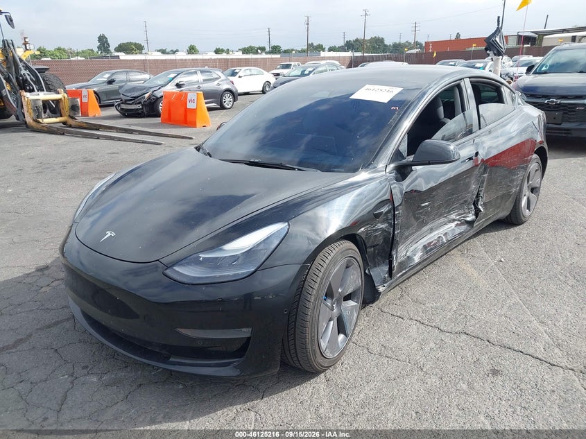 Vin: 5yj3e1ebxnf206613, lot: 46624936, tesla model 3 long range dual motor all-wheel drive 20222