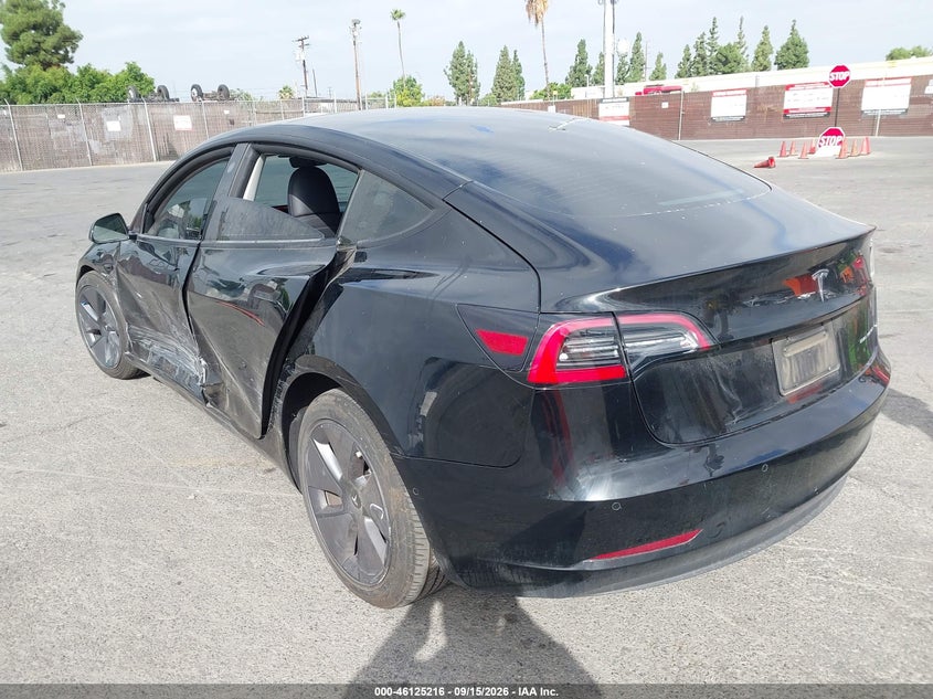 Vin: 5yj3e1ebxnf206613, lot: 46624936, tesla model 3 long range dual motor all-wheel drive 20223